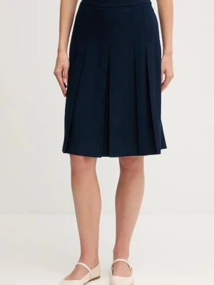 Tommy Hilfiger spódnica kolor granatowy mini rozkloszowana WW0WW46796
