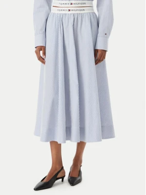 Tommy Hilfiger Spódnica midi WW0WW48936 Niebieski A-Line Fit