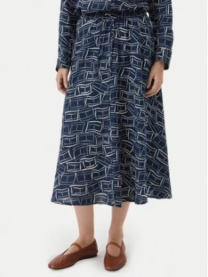 Tommy Hilfiger Spódnica midi WW0WW50753 Granatowy Regular Fit