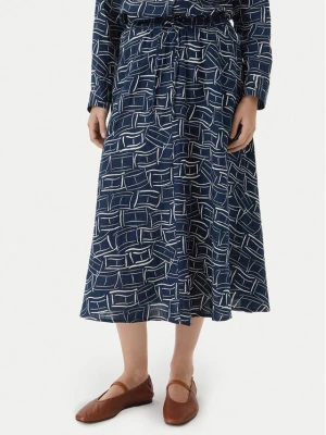 Tommy Hilfiger Spódnica midi WW0WW50753 Granatowy Regular Fit