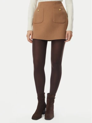 Tommy Hilfiger Spódnica mini WW0WW52234 Brązowy jasny Regular Fit