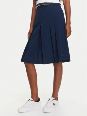 Tommy Hilfiger Spódnica plisowana WW0WW46796 Granatowy Regular Fit