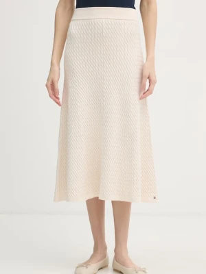 Tommy Hilfiger spódnica sweterkowa bawełniana