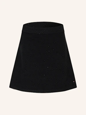 Tommy Hilfiger Spódnica Z Dzianiny Z Cekinami schwarz