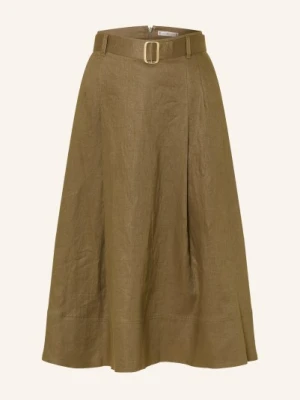 Tommy Hilfiger Spódnica Z Lnu gruen