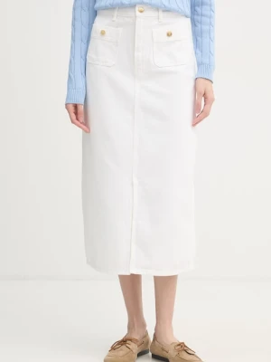 Tommy Hilfiger spódnica z rozcięciem jeansowa
