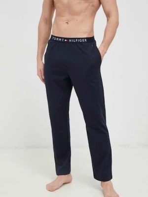 Tommy Hilfiger spodnie bawełniane lounge kolor granatowy proste UM0UM02889