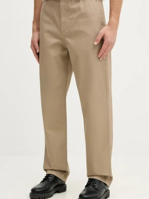 Tommy Hilfiger spodnie bawełniane męskie kolor brązowy w fasonie chinos MW0MW41914