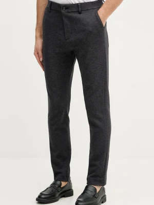 Tommy Hilfiger spodnie bawełniane męskie kolor szary w fasonie chinos MW0MW41920