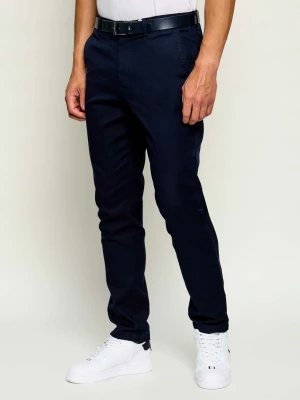 Tommy Hilfiger Spodnie chino Denton | Slim Fit granatowy