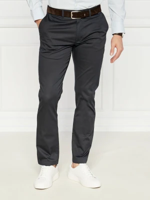 Tommy Hilfiger Spodnie chino | Slim Fit granatowy