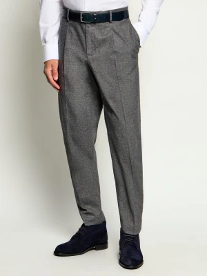 Tommy Hilfiger Spodnie chino | Tapered fit grafitowy