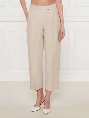 Tommy Hilfiger Spodnie cygaretki | Tapered fit | z dodatkiem lnu