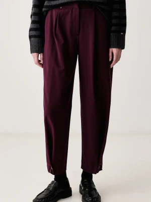 Tommy Hilfiger spodnie damskie bordowy
