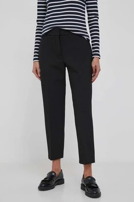 Tommy Hilfiger spodnie damskie kolor czarny proste high waist WW0WW39724