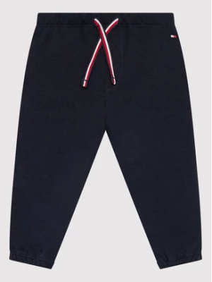 Tommy Hilfiger Spodnie dresowe Baby Solid KN0KN01497 Czarny Regular Fit