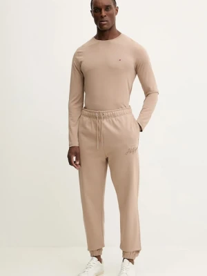 Tommy Hilfiger spodnie dresowe bawełniane męskie gładkie MW0MW42537