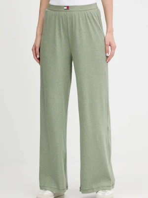Tommy Hilfiger spodnie dresowe damskie kolor zielony melanżowe UW0UW06069