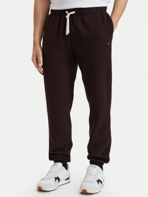 Tommy Hilfiger Spodnie dresowe Essential MW0MW37231 Brązowy ciemny Relaxed Fit