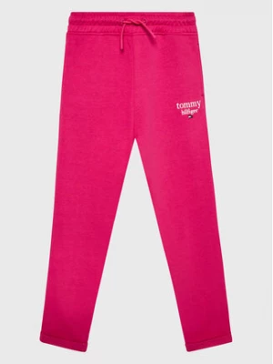 Tommy Hilfiger Spodnie dresowe Graphic KG0KG06866 D Różowy Regular Fit