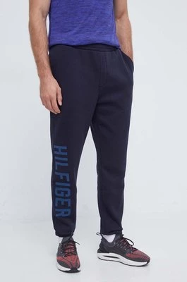 Tommy Hilfiger spodnie dresowe kolor granatowy z nadrukiem