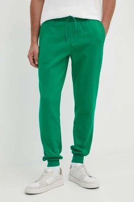 Tommy Hilfiger spodnie dresowe kolor zielony gładkie MW0MW36142