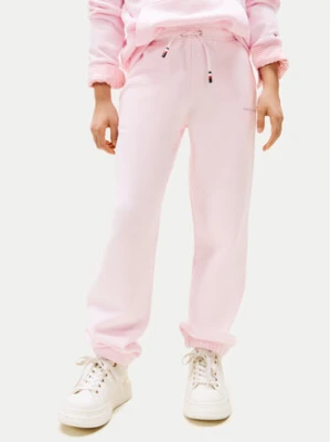 Tommy Hilfiger Spodnie dresowe KS0KS00596 Różowy Regular Fit