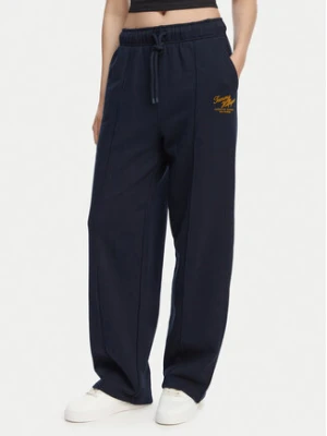 Tommy Hilfiger Spodnie dresowe Logo Exaggerated Seam WW0WW50783 Granatowy Relaxed Fit