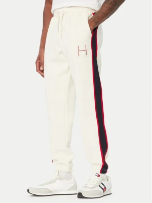 Tommy Hilfiger Spodnie dresowe Pique MW0MW44995 Kremowy Regular Fit