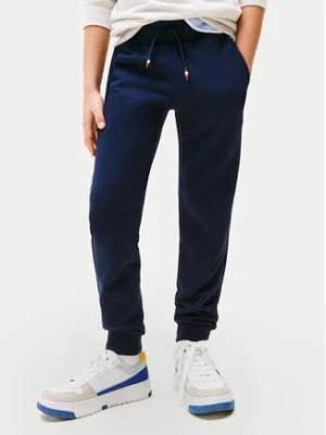Tommy Hilfiger Spodnie dresowe Script Flag KB0KB09694 Granatowy Regular Fit