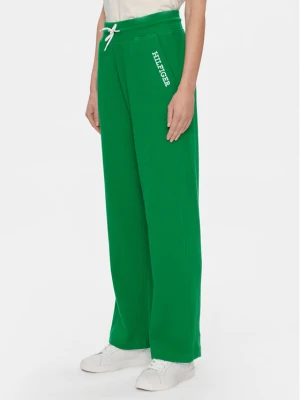 Tommy Hilfiger Spodnie dresowe UW0UW04946 Zielony Relaxed Fit