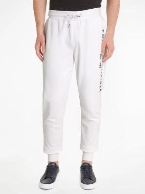 Tommy Hilfiger Spodnie dresowe w kolorze białym rozmiar: L
