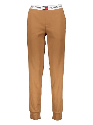 Tommy Hilfiger Spodnie dresowe w kolorze jasnobrązowym rozmiar: M
