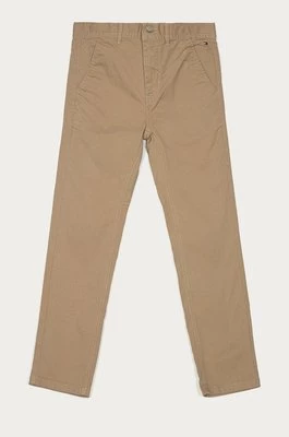 Tommy Hilfiger Spodnie dziecięce kolor beżowy
