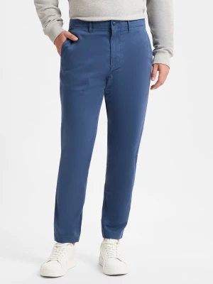 Tommy Hilfiger Spodnie - Harlem Mężczyźni Bawełna niebieski jednolity,