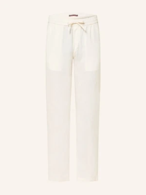 Tommy Hilfiger Spodnie Lniane Harlem Regular Tapered Fit beige