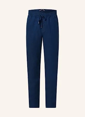 Tommy Hilfiger Spodnie Lniane W Stylu Dresowym Extra Slim Fit blau