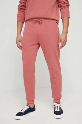 Tommy Hilfiger spodnie lounge kolor różowy gładkie