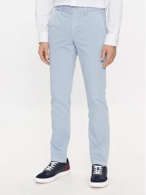 Tommy Hilfiger Spodnie materiałowe Bleecker MW0MW32132 Błękitny Slim Fit