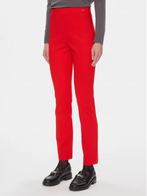 Tommy Hilfiger Spodnie materiałowe Elevated WW0WW39721 Czerwony Slim Fit