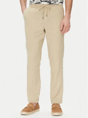 Tommy Hilfiger Spodnie materiałowe Harlem MW0MW38801 Beżowy Slim Fit