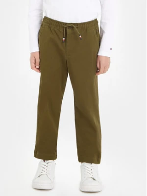 Tommy Hilfiger Spodnie materiałowe KB0KB08469 Zielony Regular Fit