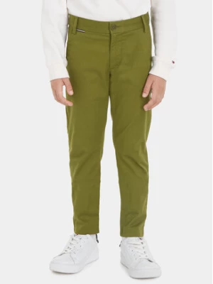 Tommy Hilfiger Spodnie materiałowe KB0KB08609 Zielony Slim Fit