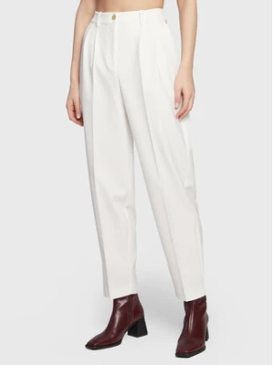 Tommy Hilfiger Spodnie materiałowe WW0WW37287 Biały Tapered Fit