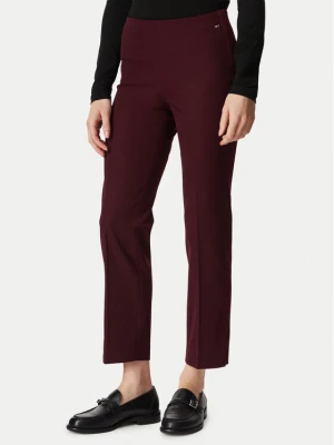 Tommy Hilfiger Spodnie materiałowe WW0WW51745 Bordowy Slim Fit