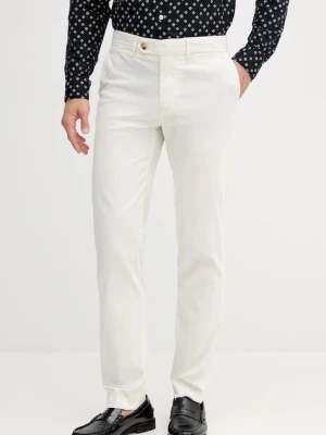 Tommy Hilfiger spodnie męskie kolor beżowy w fasonie chinos MW0MW39726