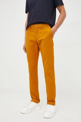 Tommy Hilfiger spodnie męskie kolor brązowy w fasonie chinos