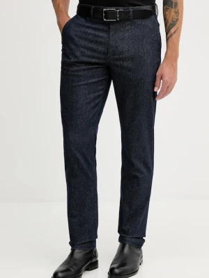 Tommy Hilfiger spodnie męskie kolor granatowy w fasonie chinos MW0MW40265