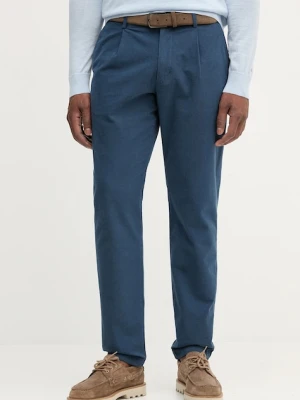 Tommy Hilfiger spodnie męskie kolor granatowy w fasonie chinos MW0MW40699