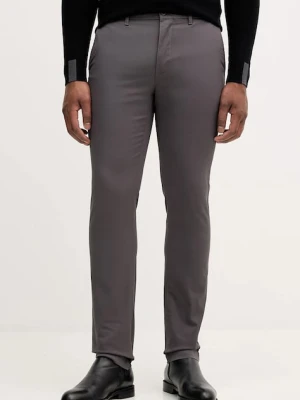 Tommy Hilfiger spodnie męskie kolor szary dopasowane MW0MW26619